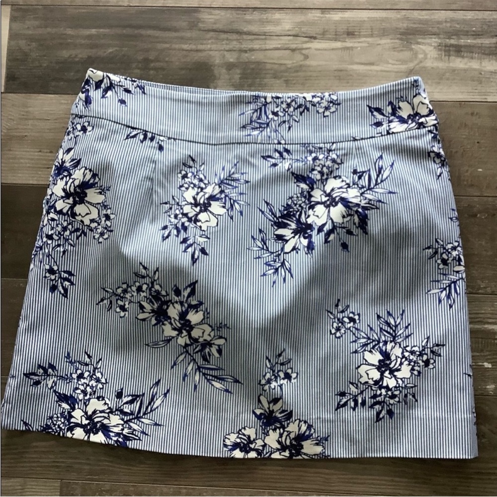 S.C & CO Floral Blue Skort